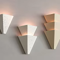 Stacked Gypsum Wall Lamp 3d model