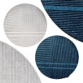 Square Rugs With Modern Striped Patterns In Gray And Blue Tones 3d model