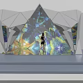 Commercial Interactive Floor Projection Equipment With Colorful Dynamic Patterns For Business Venues