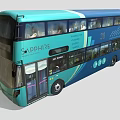 Wrightbus bus passenger car tourist bus double-decker bus low face number low model simple model film and television level 3d model