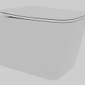 Modern White Toilet With Sleek Design And Smooth Surface For Bathroom