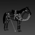Light Brown Horse With Yellow Saddle Pad Black Saddle And Gray Leg Wraps