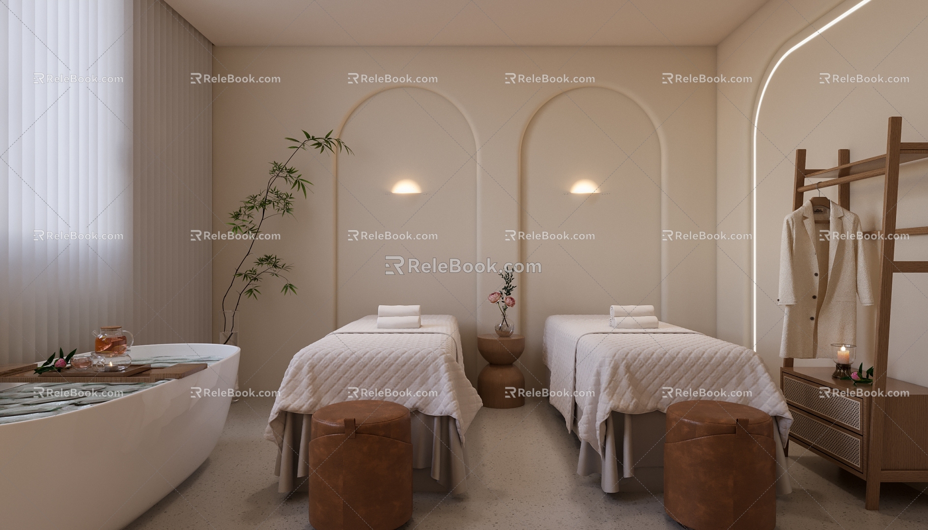 Modern Beauty SPA Health Club Room Beauty Health Club Room 3d model