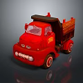 Vintage Red Toy Truck 1953 Model with Classic Design and Retro Features