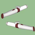 Professional LIVIS Curling Iron Silver And Red Design With Control Buttons For Hair Styling