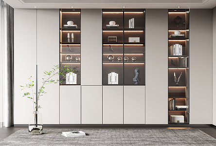 Modern Decorative Cabinet Wine Cabinet 3d model