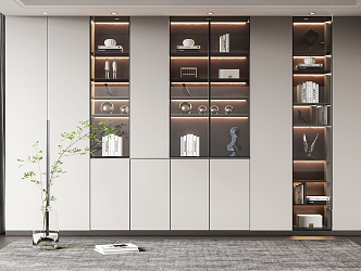 Modern Decorative Cabinet Wine Cabinet 3d model