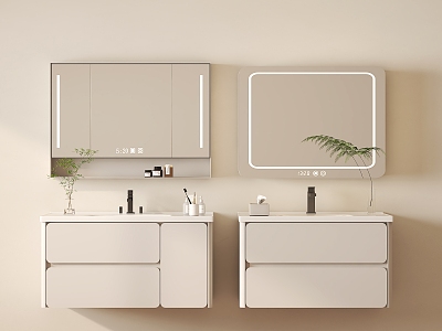 Simple bathroom cabinet model