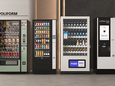 Modern Vending Machine Beverage Vending Machine Vending Machine 3d model