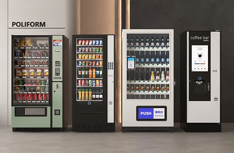 Modern Vending Machine Beverage Vending Machine Vending Machine 3d model