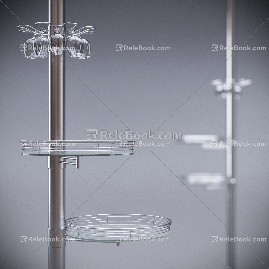 Wine Glass Rack Wine Glass Wine Rack Tray Glass Tray Wine Rack Tray 3d model