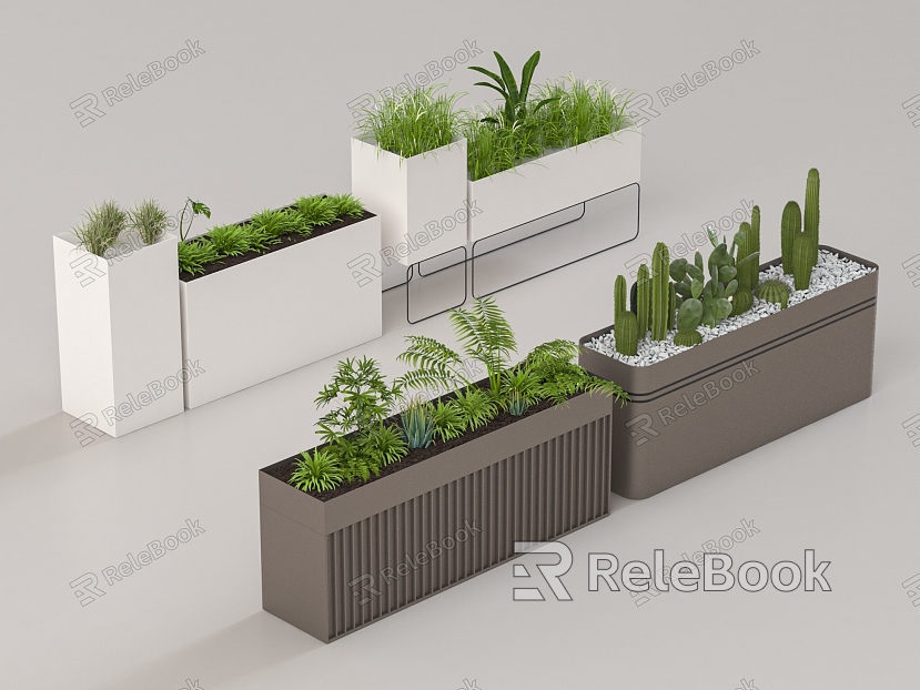 Outdoor flower box model