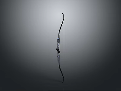 Weapon Modern Compound Bow With Black Silver Structure For Archery Use 3d model