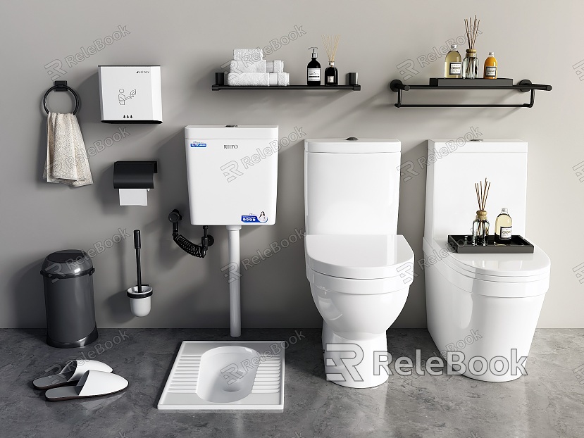 Toilet urinal squatting toilet toilet flush tank bathroom small toiletries model