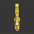 Modern Yellow Weapon With Scope Barrel Grip And Design Elements 3d model