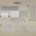 Paliform Radiators in Various Stylish Designs for Home Heating Use