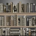 Wooden Bookshelf With Multiple Layers Holding Neatly Arranged Books And Magazines With Various Cover Designs