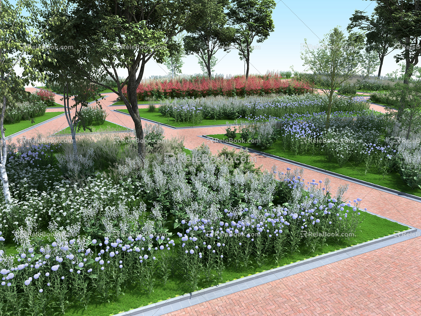 Modern Park Landscape Park 3d model