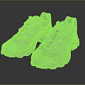 White Athletic Shoes With Colorful Accent Laces And Stylish Durable Sole Design