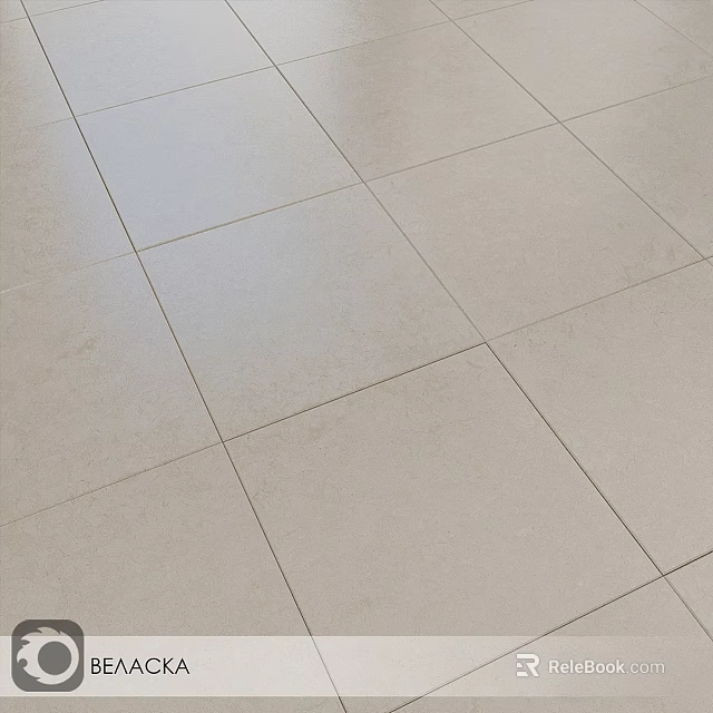 Modern Beige Floor Tiles With Smooth Surface For Interior Design Use 3d model 