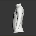 Shiny Silver Long Sleeve Top With Metallic Finish For Daily Use