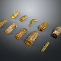 Rustic Wood and Stone Artisan Pieces with Diverse Shapes and Natural Textures