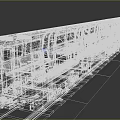 Long Silver Colored Subway Train With Multiple Carriages On Railway Tracks And Glass Windows