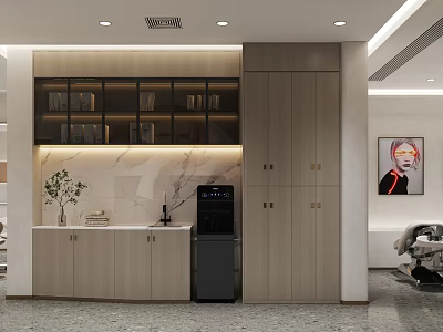 Modern Beauty Hair Salon Interior With Styling Chairs And Professional Equipment 3d model