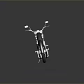 Vintage Motorcycle With Classic Design Chrome Parts Black Seat And Shiny Wheels