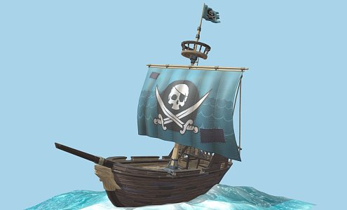 Classic Pirate Ship 3d model