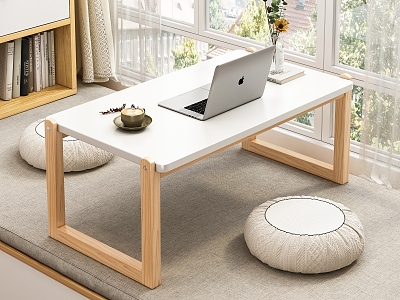 Modern Table Bay Window Table 3d model