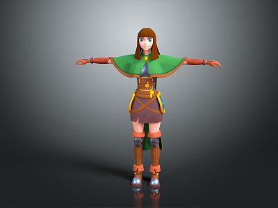 Knight Heroine Ancient Warrior Heroine Paladin Ancient Heroine Knight Heroes Ancient Warrior 3d model