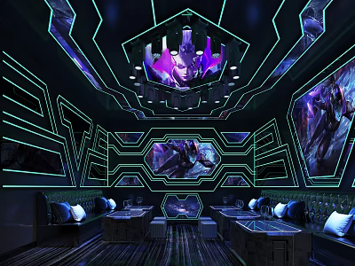 Modern KTV 3d model
