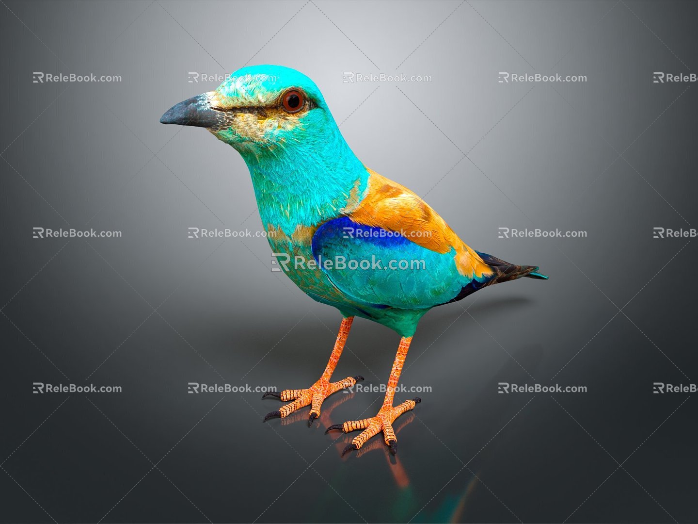 Modern Birds Birds 3d model