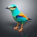 Modern Birds Birds 3d model