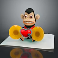 Monkey Cartoon Monkey Anime Monkey Stylized Monkey Fantasy Style Monkey Toy 3d model