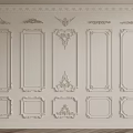 Decorative Gypsum Molding Wall Decoration With Various Frame Styles And Ornate Patterns