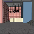 Preface to Modern Front Desk 3d model