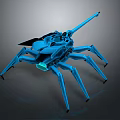 Robot Spider Robot Mecha Spider Science Fiction Spider Mechanical Spider Battery Spider Tower Defense 3d model