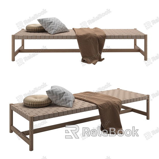 bed end stool bench model