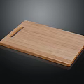 Natural Bamboo Cutting Board With Handle For Daily Kitchen Household Use
