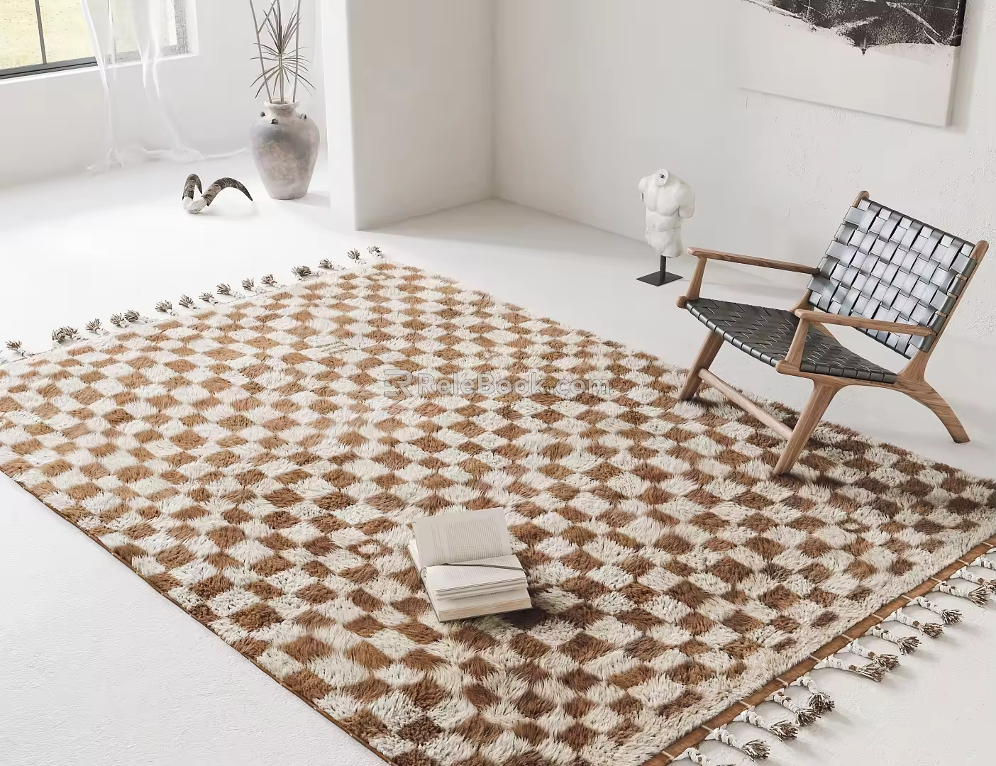 Modern Square Carpet 3d model