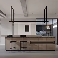 Modern Spacious Duplex Living Room With Round Coffee Table Blue Armchair Fireplace And Spiral Staircase