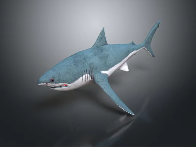 Realistic Blue Shark 3D Model With White Underbelly And Lifelike Features 3d model Realistic Blue Shark 3D Model With White Underbelly And Lifelike Features 3d model