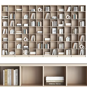 Integral Bookcase Combination Bookcase Study Bookcase 3d model