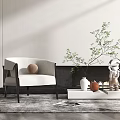 Modern Cassina Single Sofa 3d model