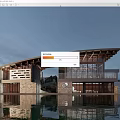Modern Cafe Building Shop Building Station Building Small Public Building 3d model