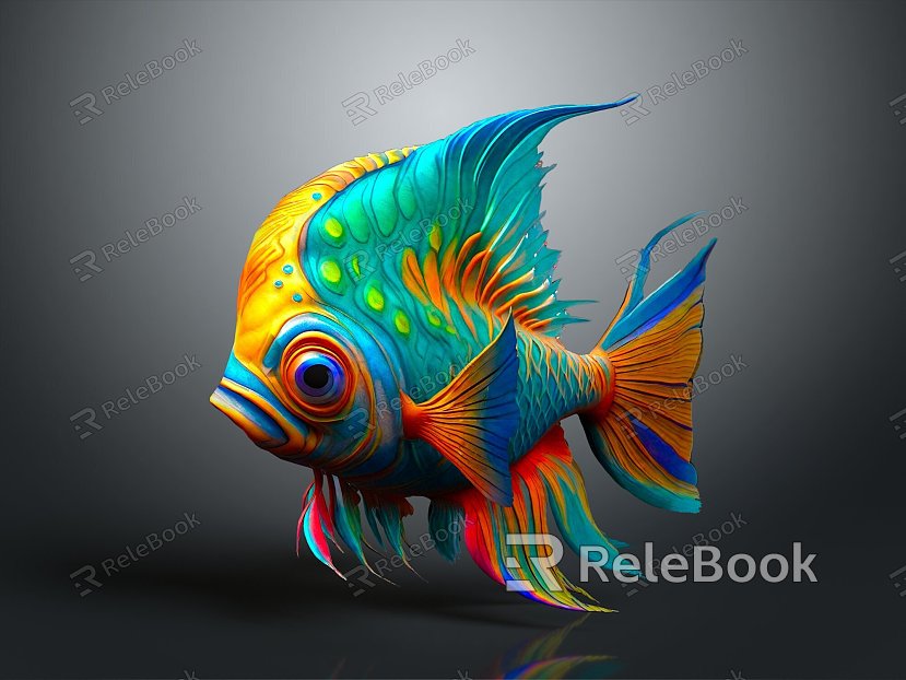 Modern Fish Tropical Fish Ornamental Fish Aquarium Coral Fish model