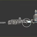 Space Station Modular Components Design with Connecting Structures and Propulsion Unit