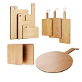 Wooden Kitchen Cutting Boards With Square Rectangular And Round Shapes For Cooking